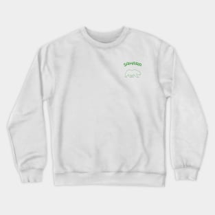 Sahara Bear Green Pocket Crewneck Sweatshirt